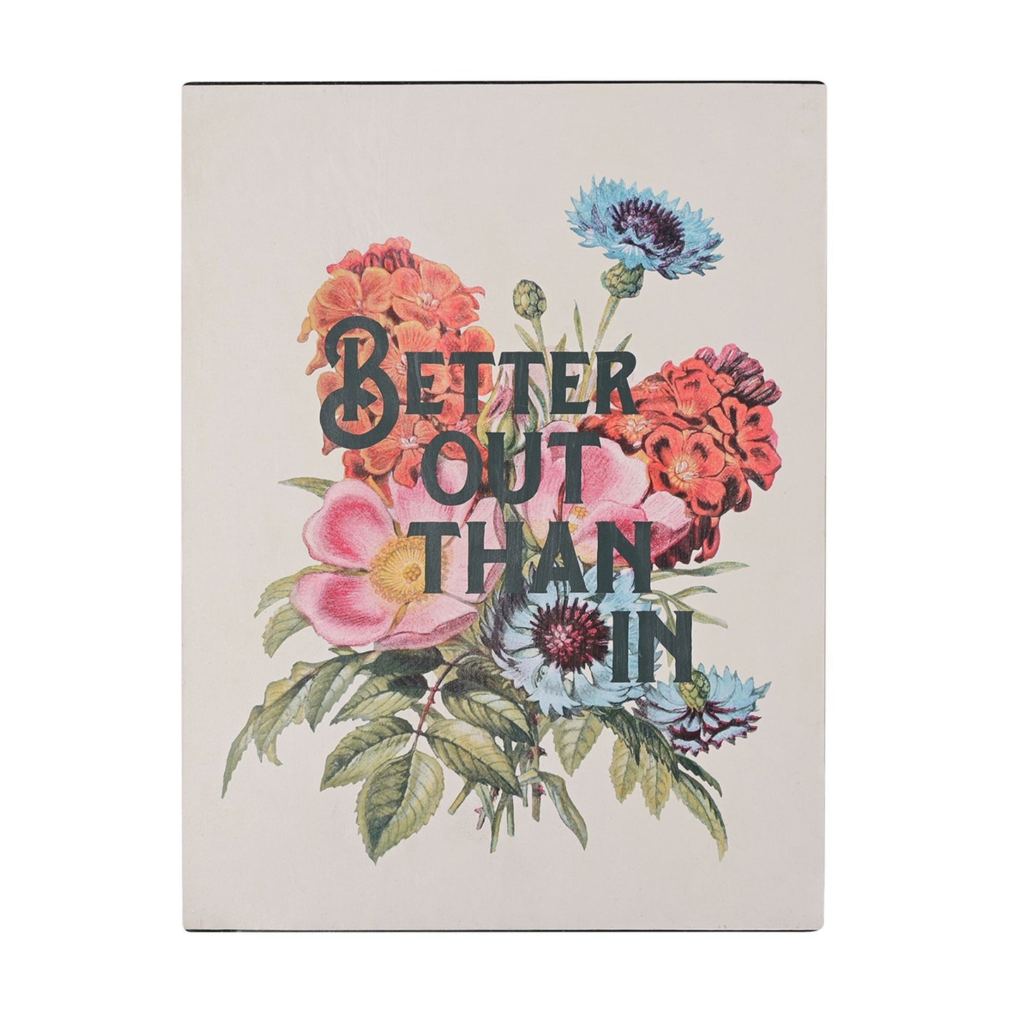 Country Living Wall Plaque 40cm - Better Out Than In