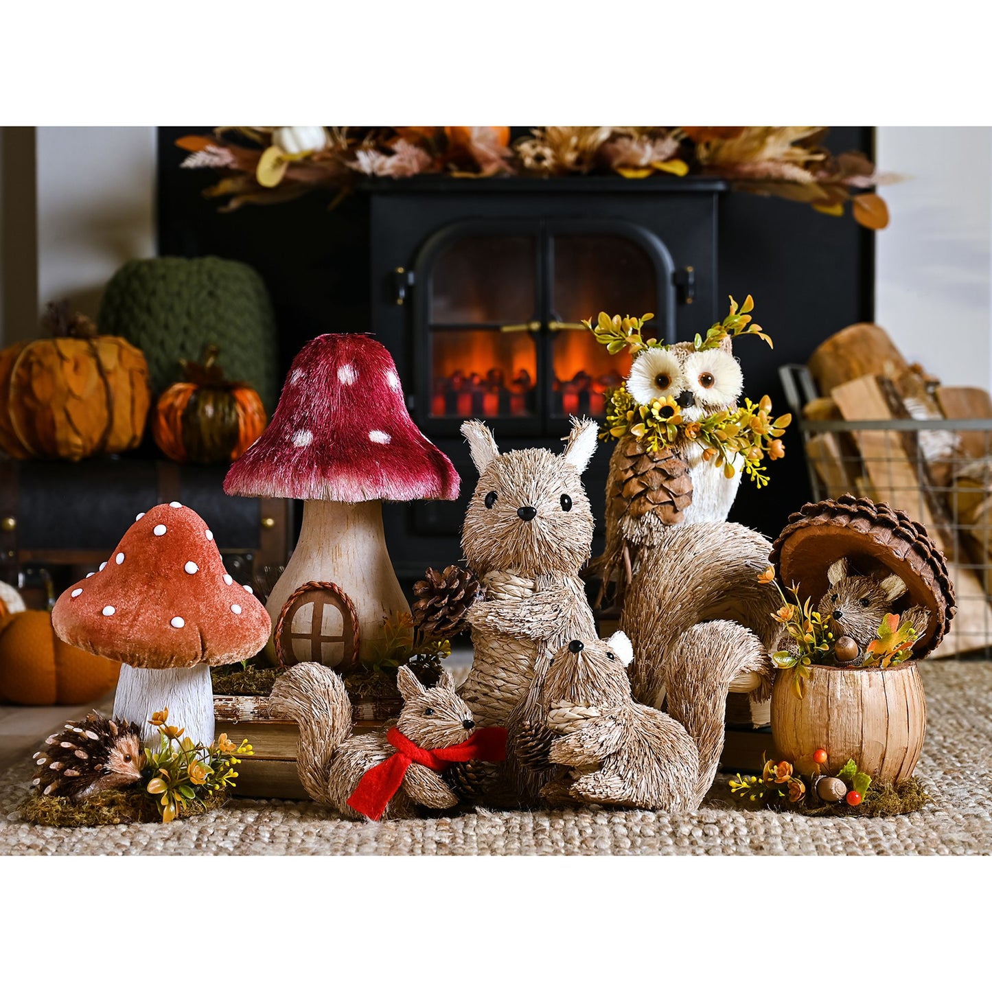 Country Living Natural Handmade Mushroom Ornament