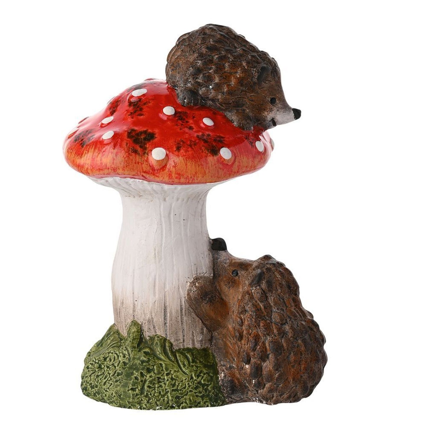 Country Living 2 Hedgehogs On A Toadstool