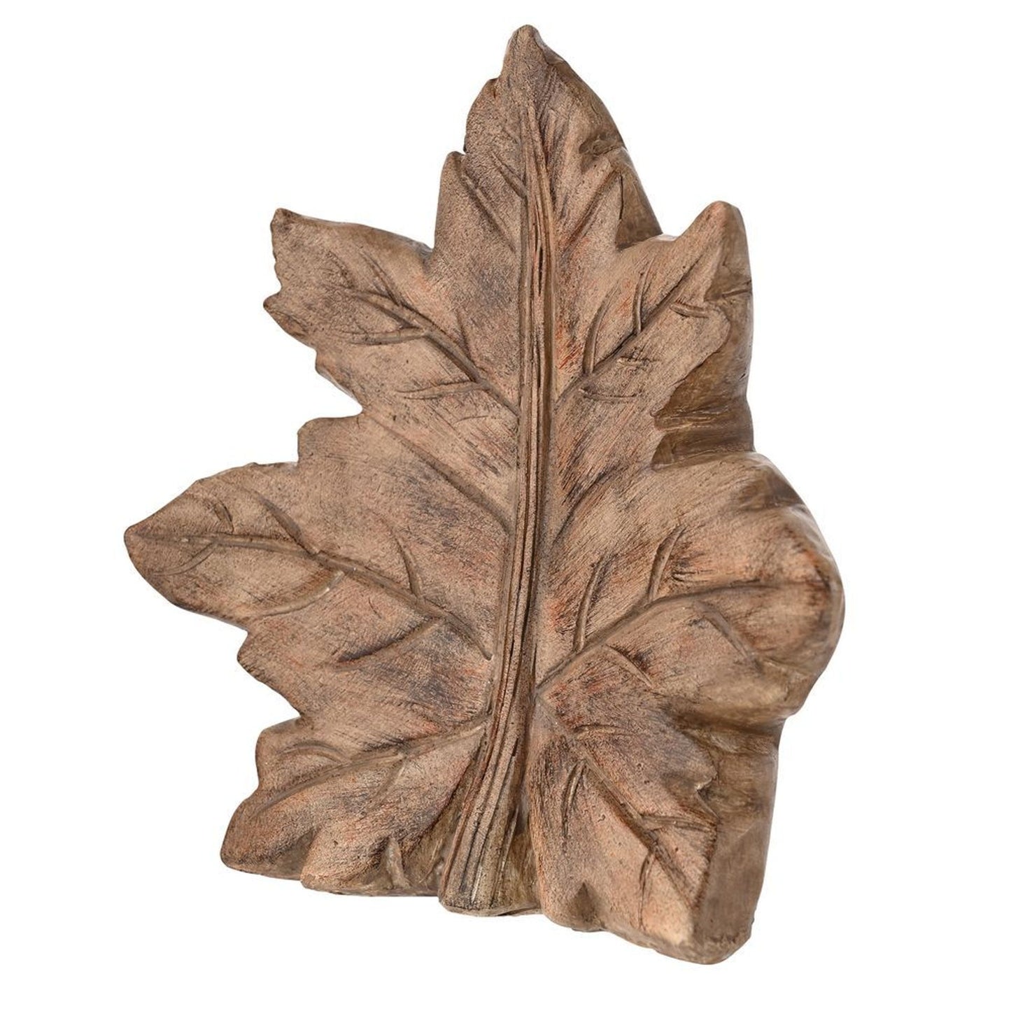 Country Living Wood Effect Resin Leaf - Medium