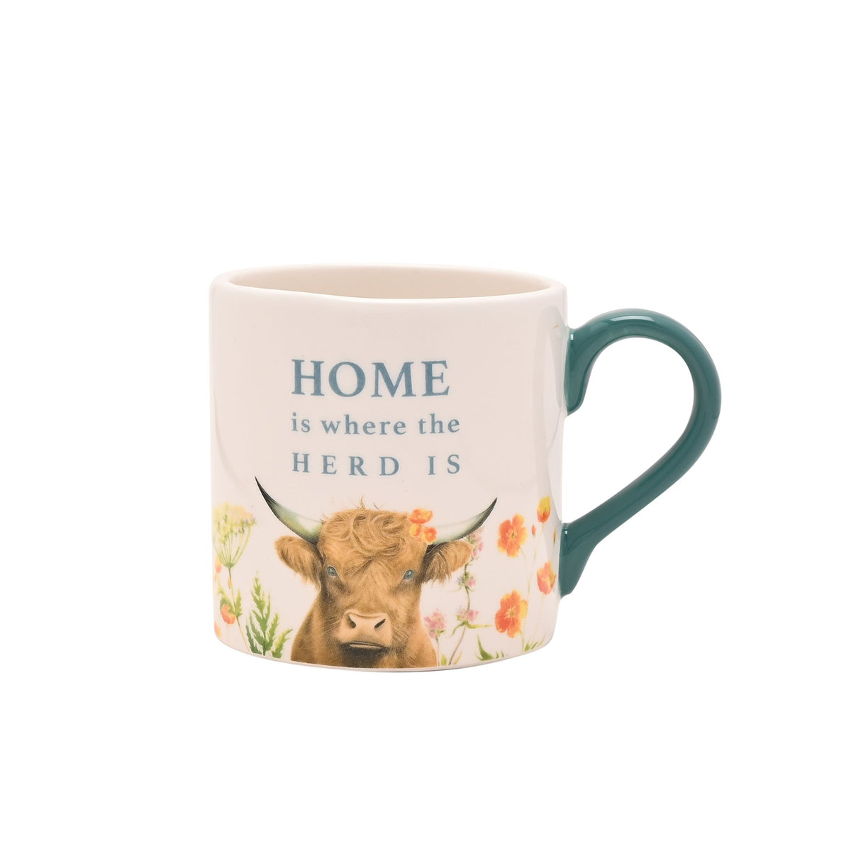 Country Living Mug - "Home Is Where The Herd Is"