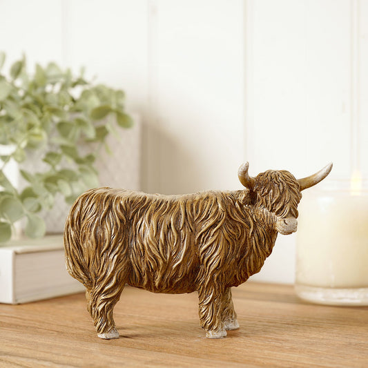 Country Living Highland Cow Figurine