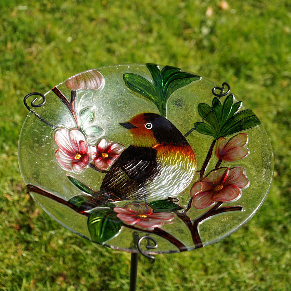 Country Living Bird Feeder with Stake - Robin 30.5cm