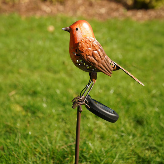 Country Living Solar Stake - Robin 63cm