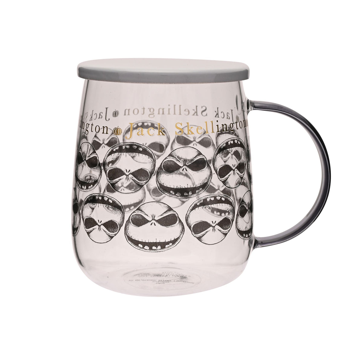 Disney Classic Collectable Glass Mug With Lid - Nightmare Before Christmas