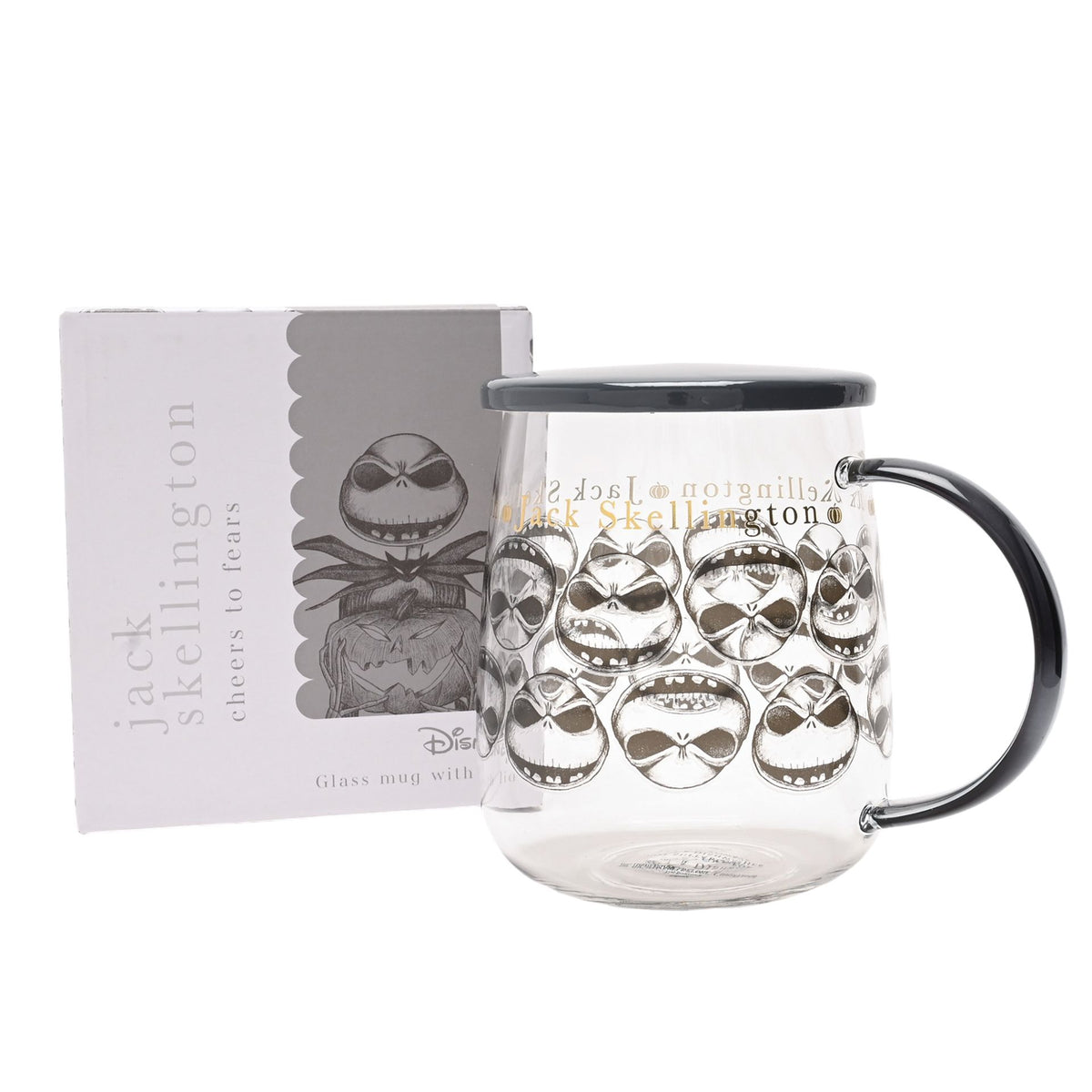 Disney Classic Collectable Glass Mug With Lid - Nightmare Before Christmas