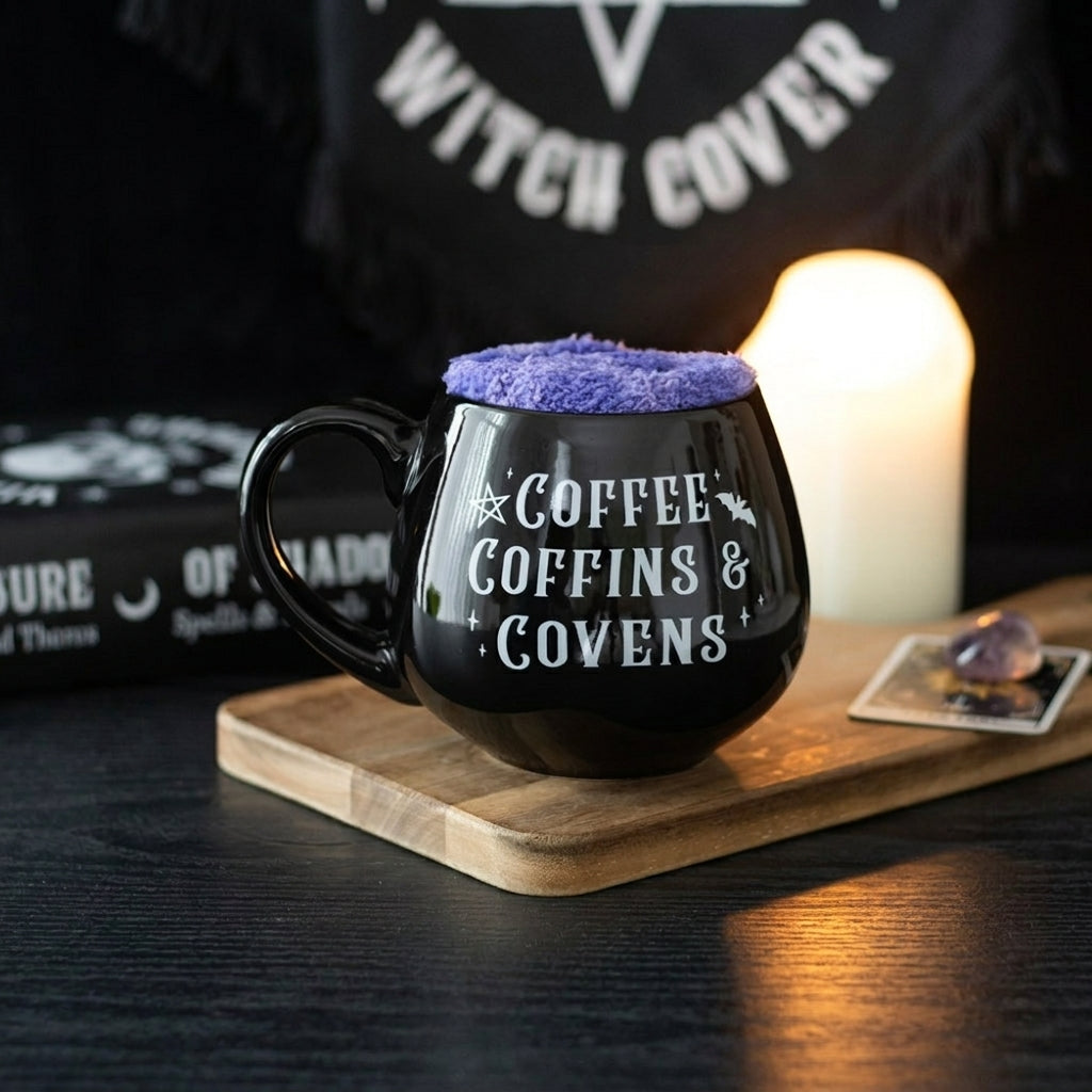 Coffee, Coffins & Covens Mug and Socks Set