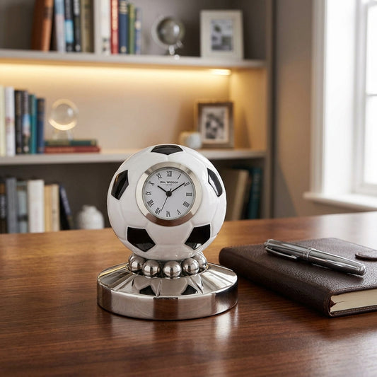 Wm.Widdop Miniature Clock - Rotating Football
