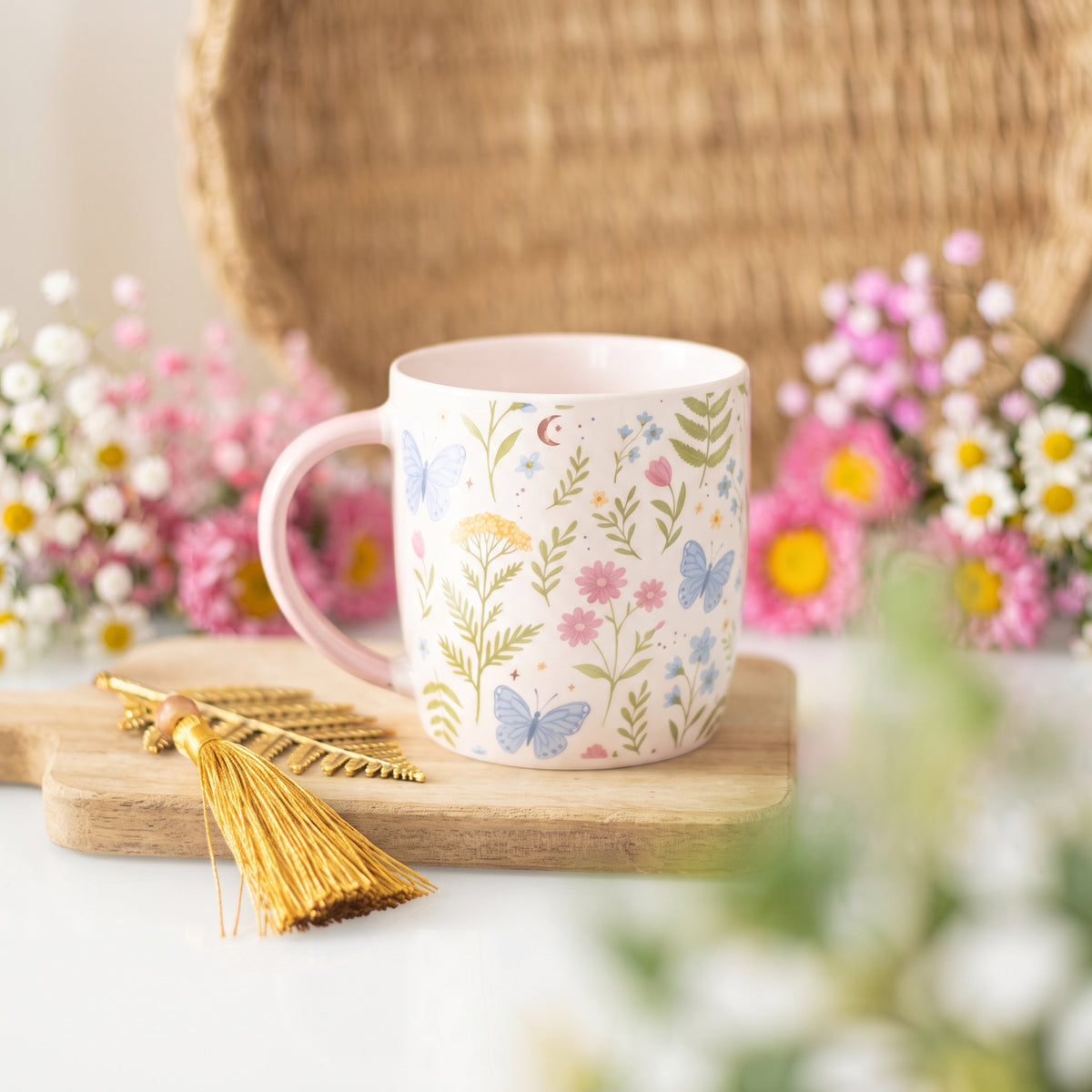 Luna Bloom Floral Print Mug