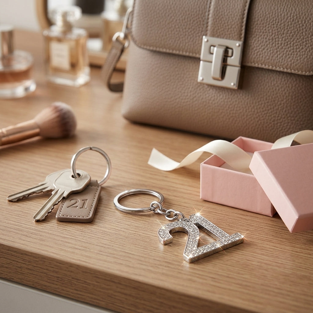 Milestones Crystal Keyring - 21