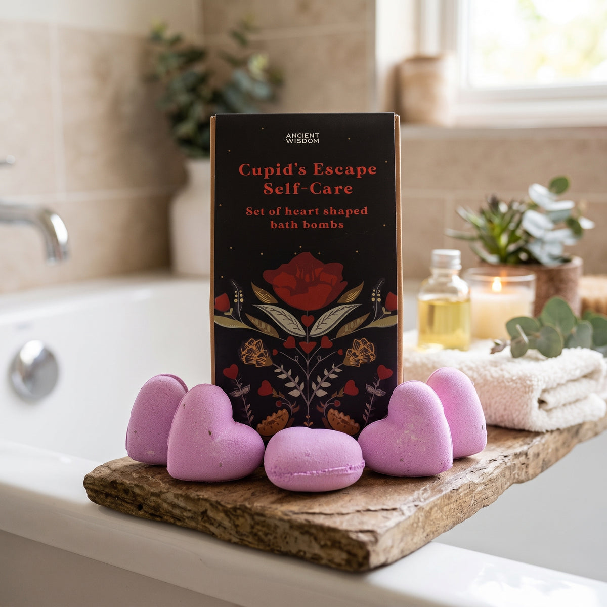 Cupids Escape Self Care Bath Heart Gift Set