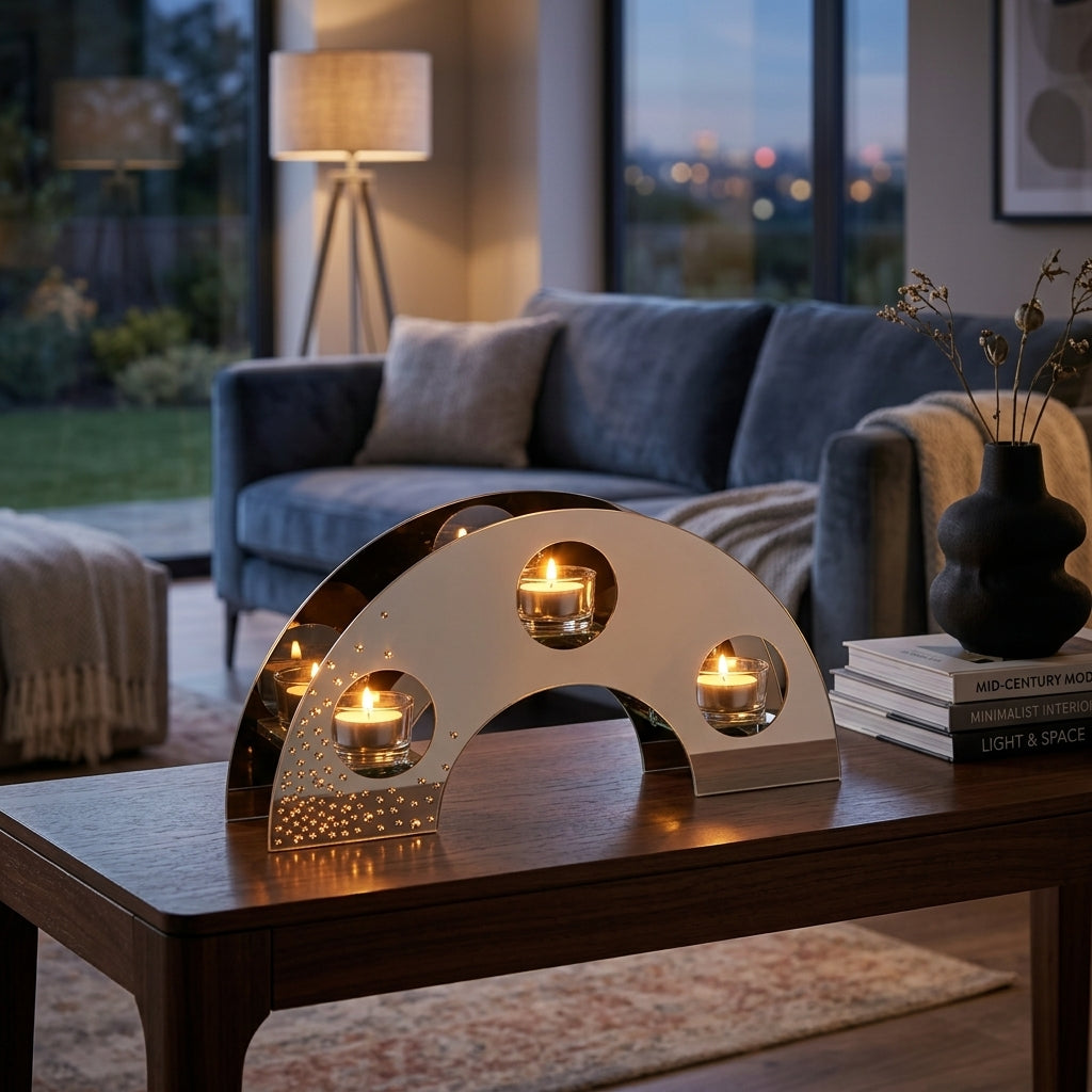 Hestia Scatter Diamante Triple Tealight Holder