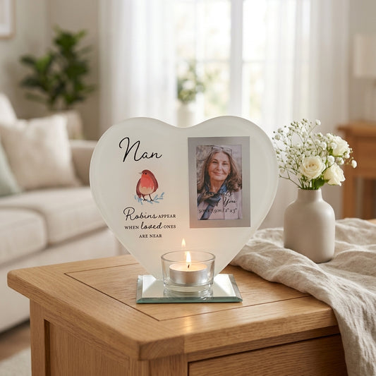 Thoughts of You Tea Light Holder with Photo - Nan