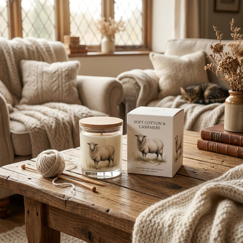 Meg Hawkins 250g Candle Sheep - Cashmere Wool