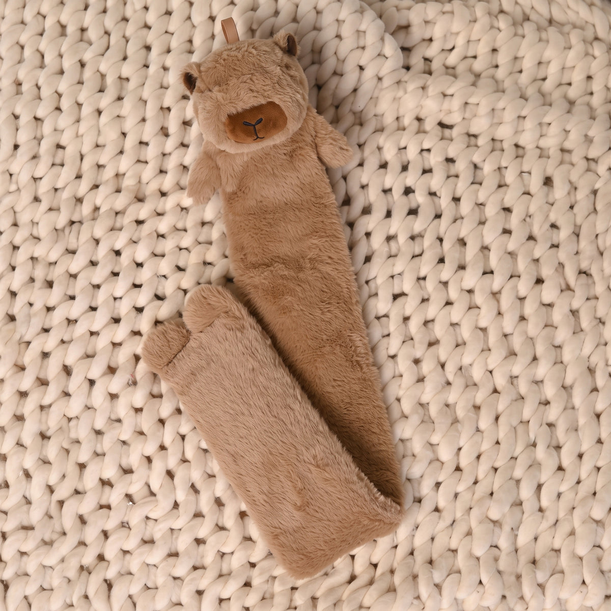 The Feel Good Club Capybara 1.7L Long Hot Water Bottle
