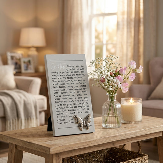 Moments Standing Plaque - Sister