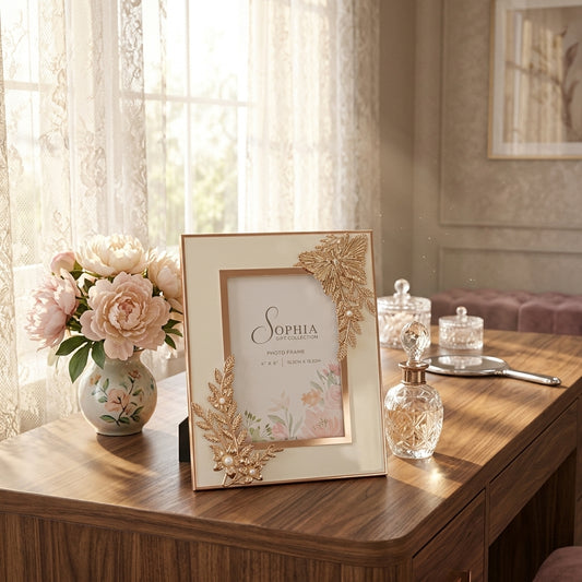 Sophia Classic Gold Butterfly Photo Frame 4" x 6"
