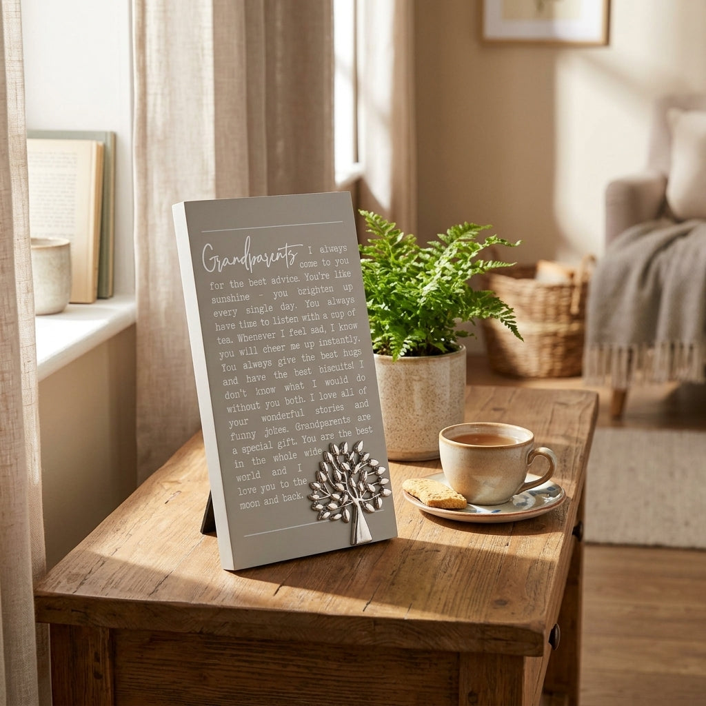 Moments Standing Plaque - Grandparents