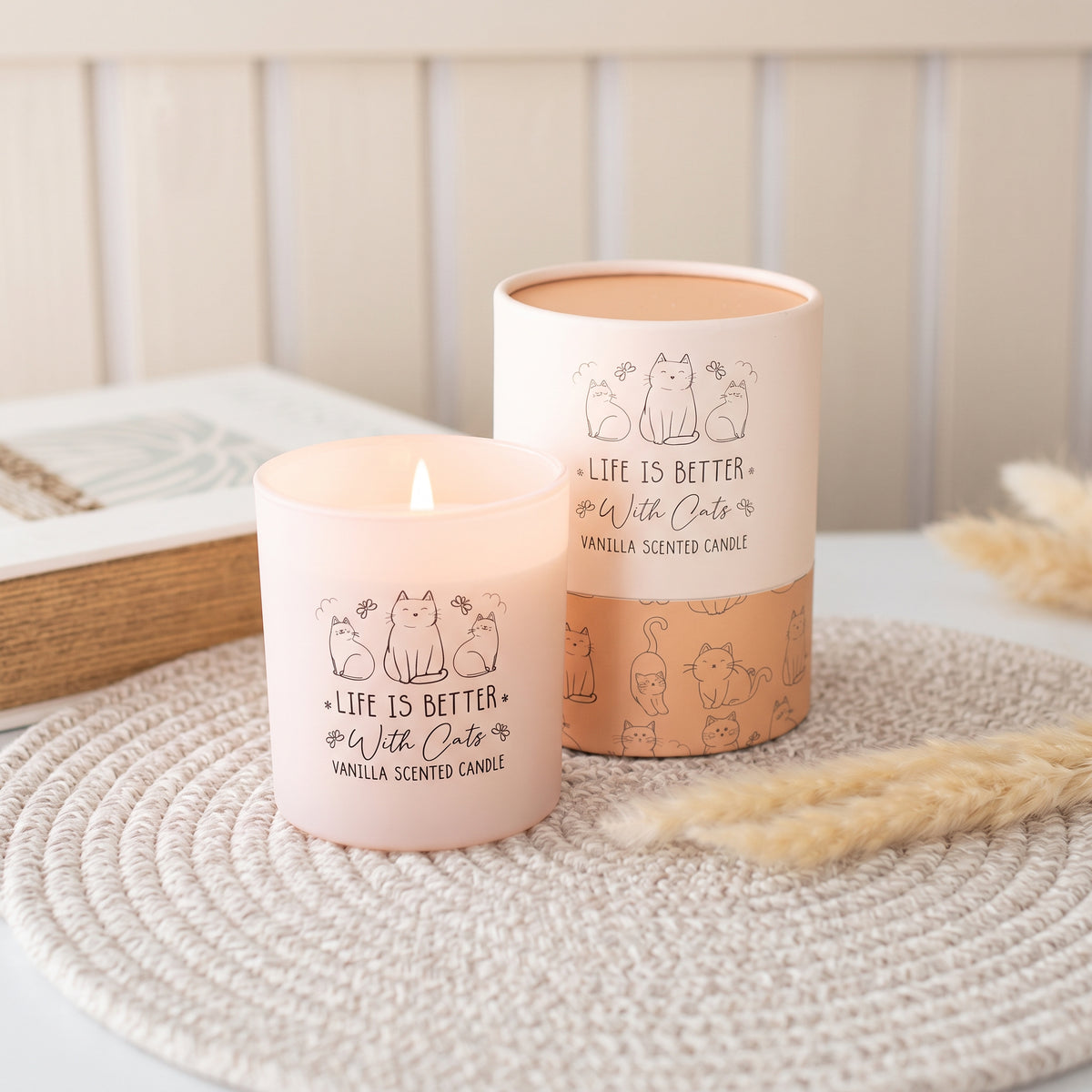 Life Is Better With Cats Vanilla Candle