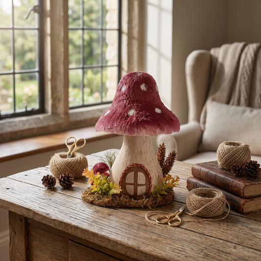 Country Living Natural Handmade Mushroom Ornament