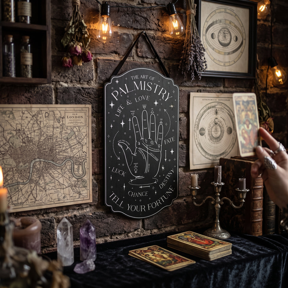 Juliana Mystic Legends Hanging Plaque "The Art Of Palmistry"
