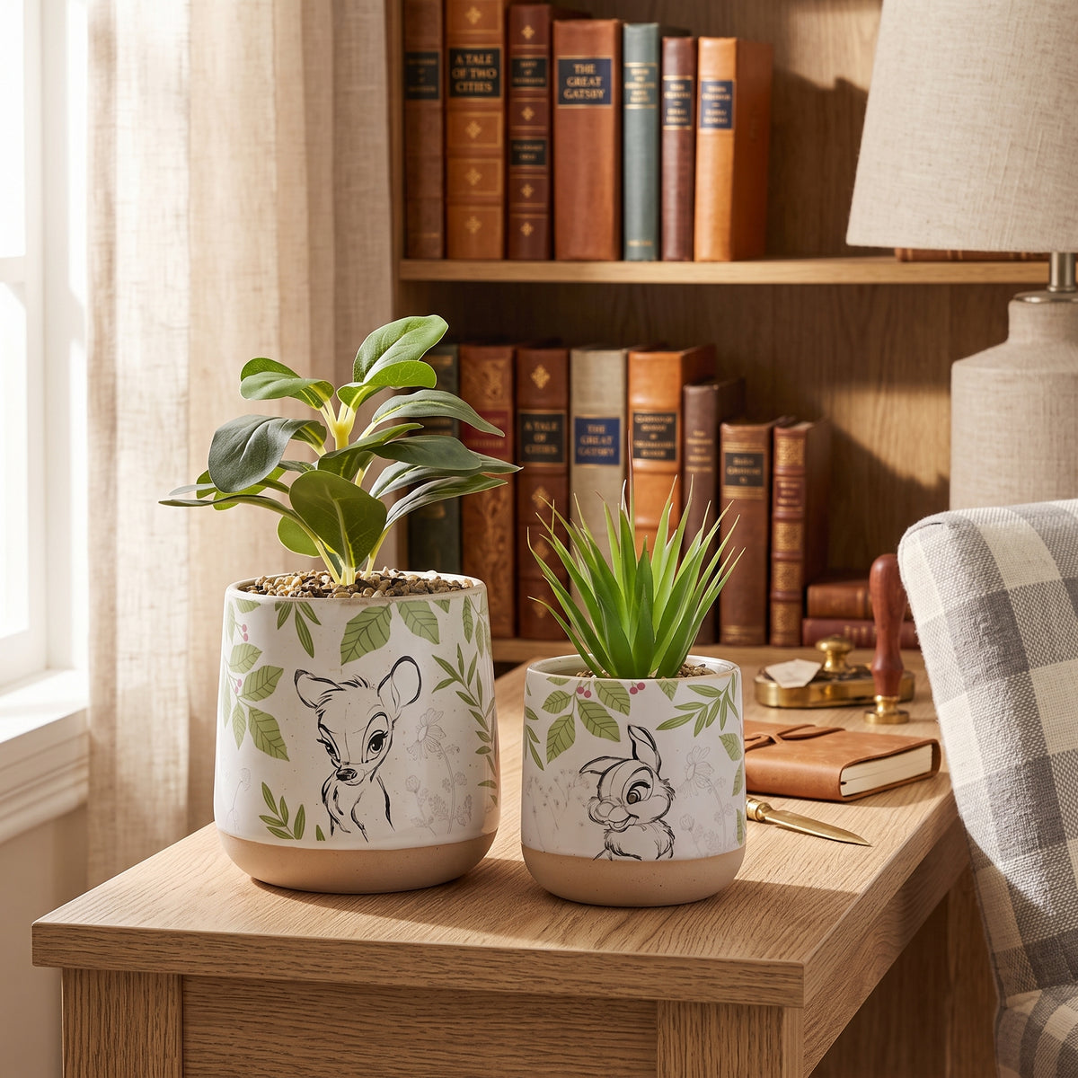 Disney Forest Friends Set of 2 Bambi Planters