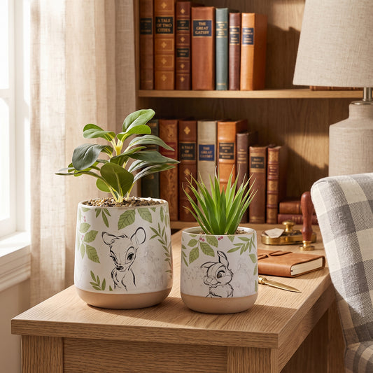 Disney Forest Friends Set of 2 Bambi Planters