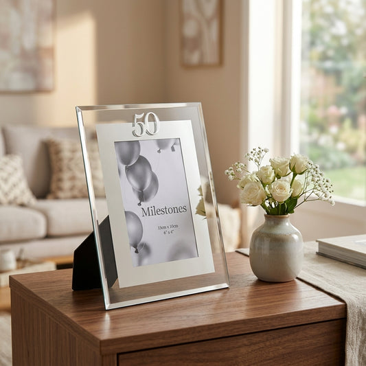 Milestones Mirror Border Frame 4" x 6" - 50