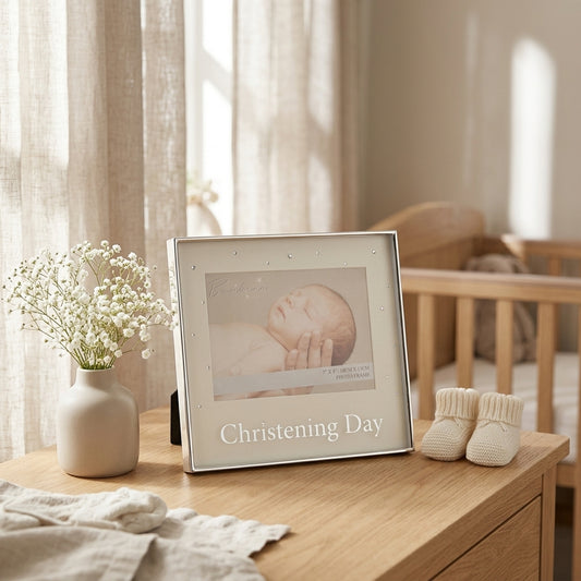 Bambino Silver Plated Photo Frame - Christening 7" x 5"