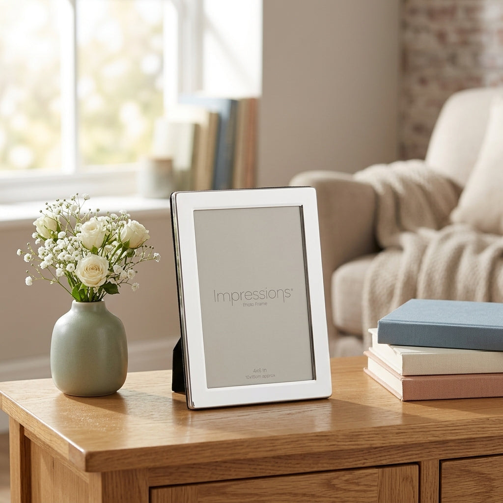 Silverplated Photo Frame Flat Edge - 4" x 6"