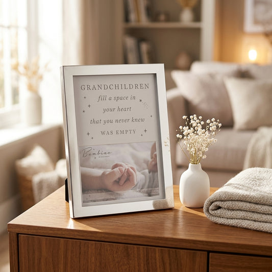 Bambino Metal Plated Grandchildren Photo Frame 6" x 4"
