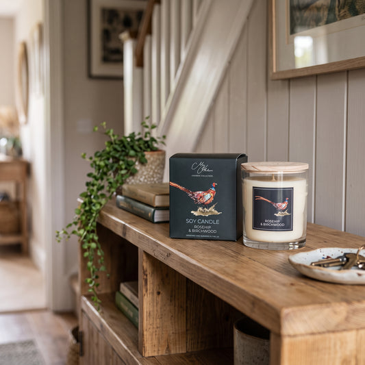 Meg Hawkins 250g Candle - Rosehip and Birchwood