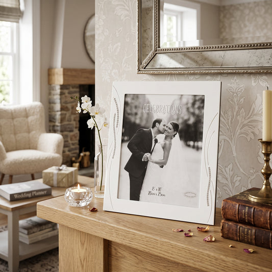 Celebrations Photo Frame with Cryst Reed Design 8x10