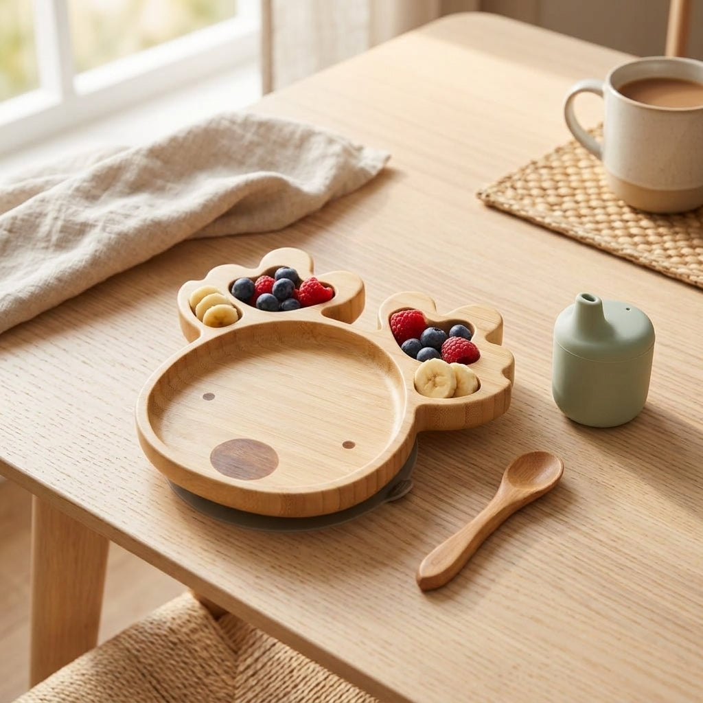 Bambino Bamboo Plate - Reindeer