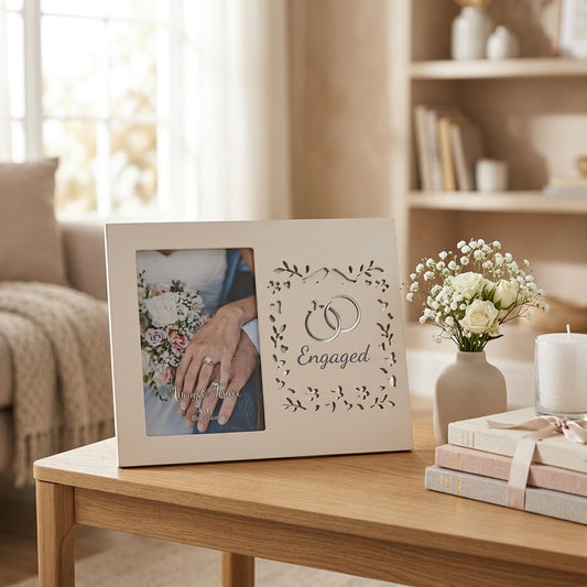 Always & Forever Laser Cut Photo Frame  4 x 6ins - Engaged