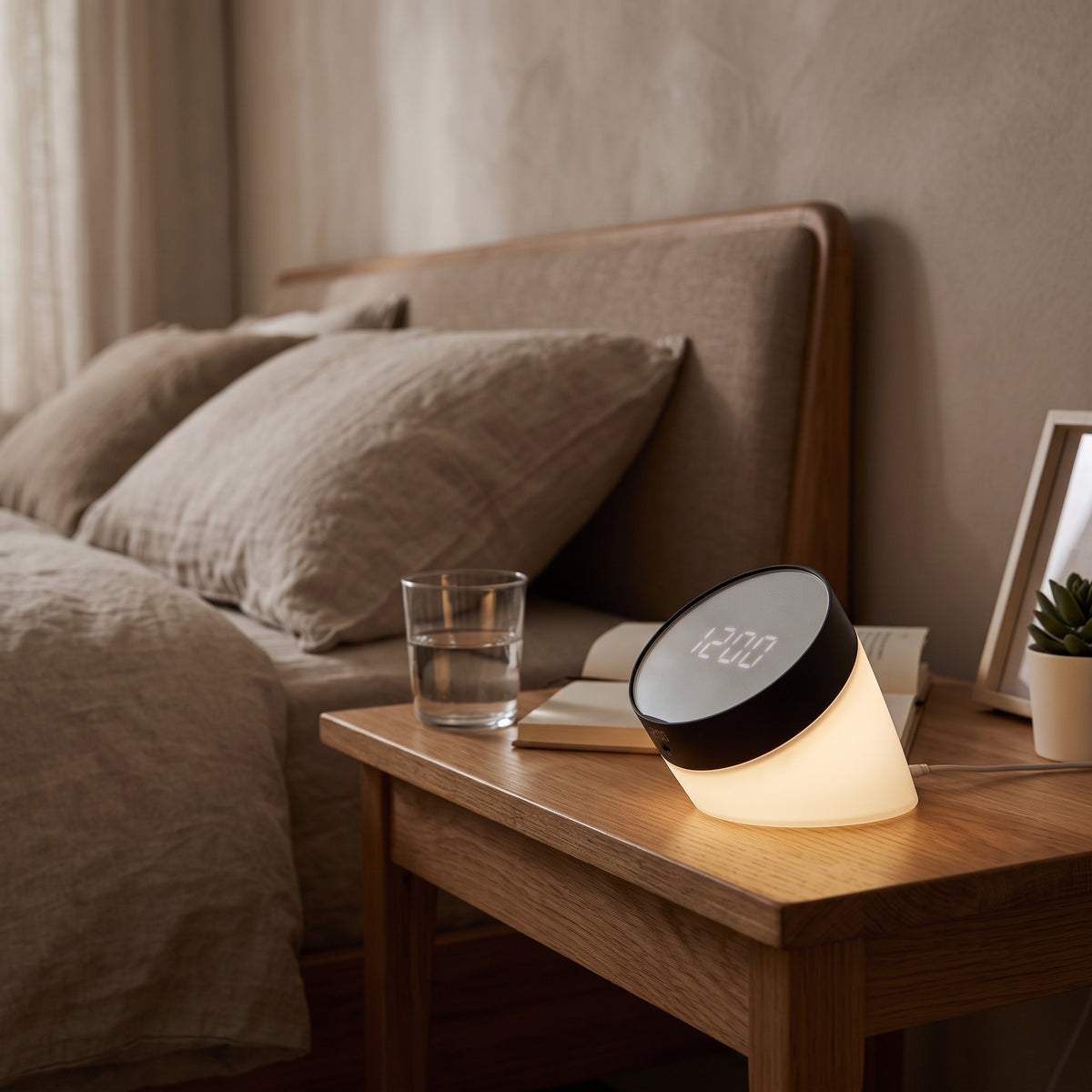 Hometime LCD Flip Alarm Clock with Light