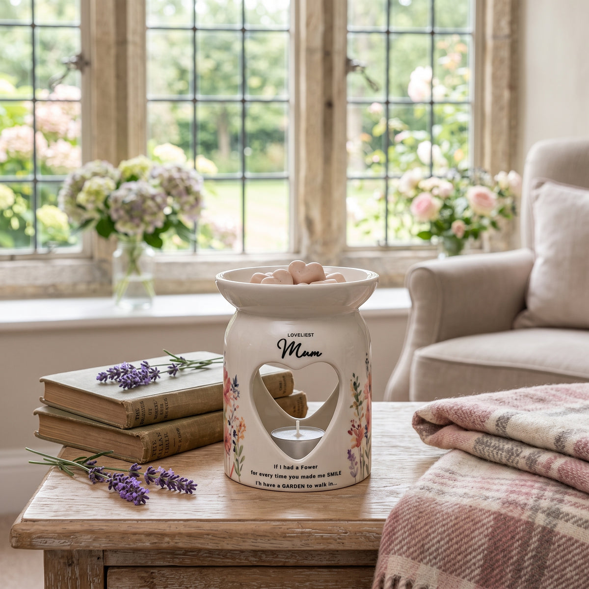 The Cottage Garden Wax Melt Burner - Mum