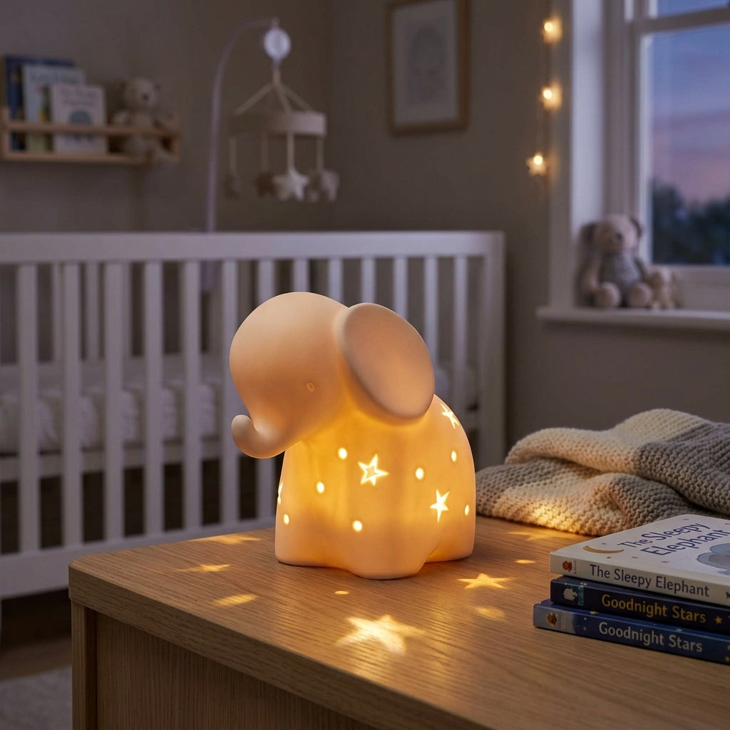 Bambino Ceramic Nightlight - Elephant