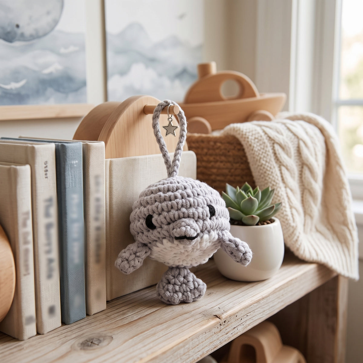 Petit Cheri Crochet Toy - Dolphin