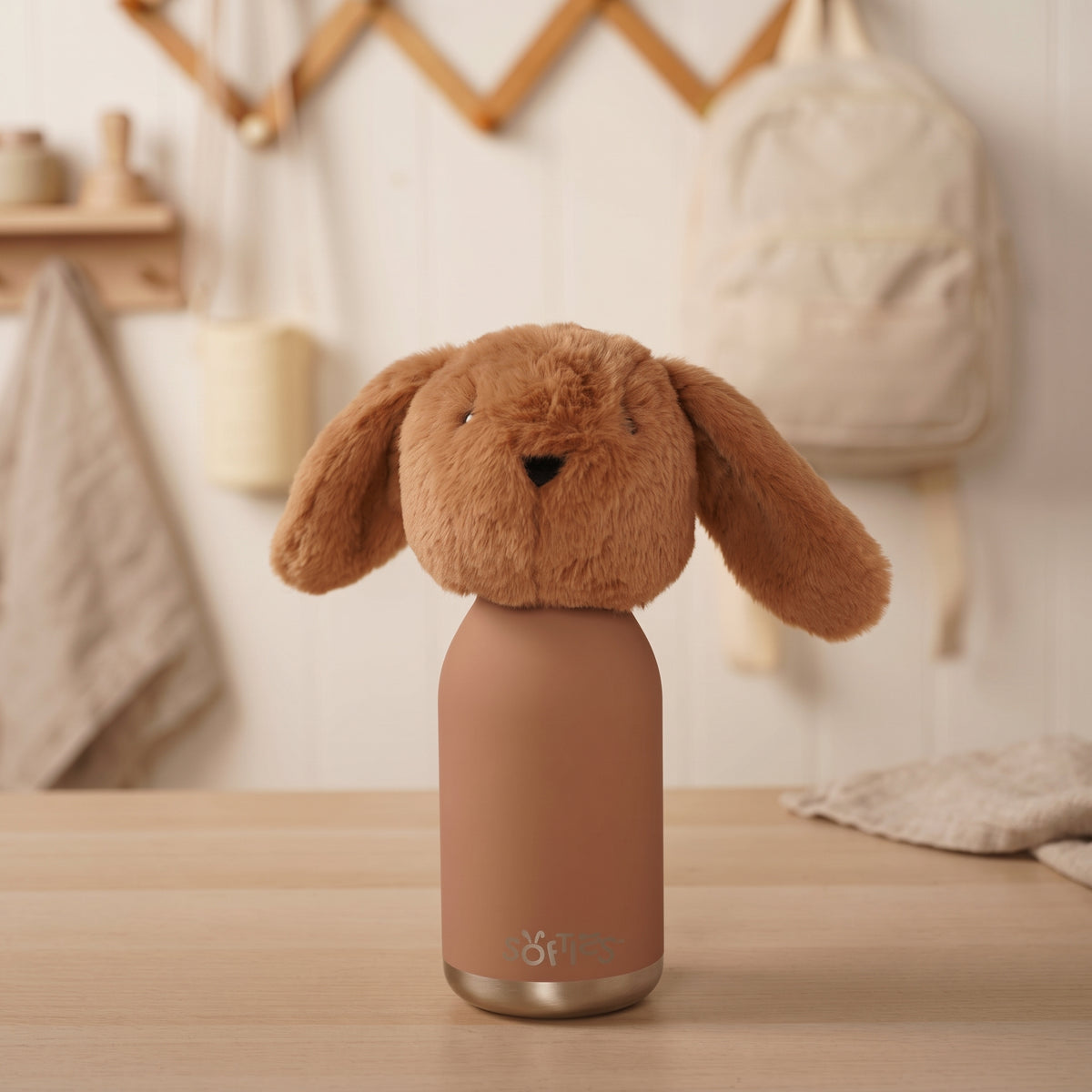 Cookie The Plush Bunny Dark Brown Stainless Steel Water Bottle 23cm / 450ml