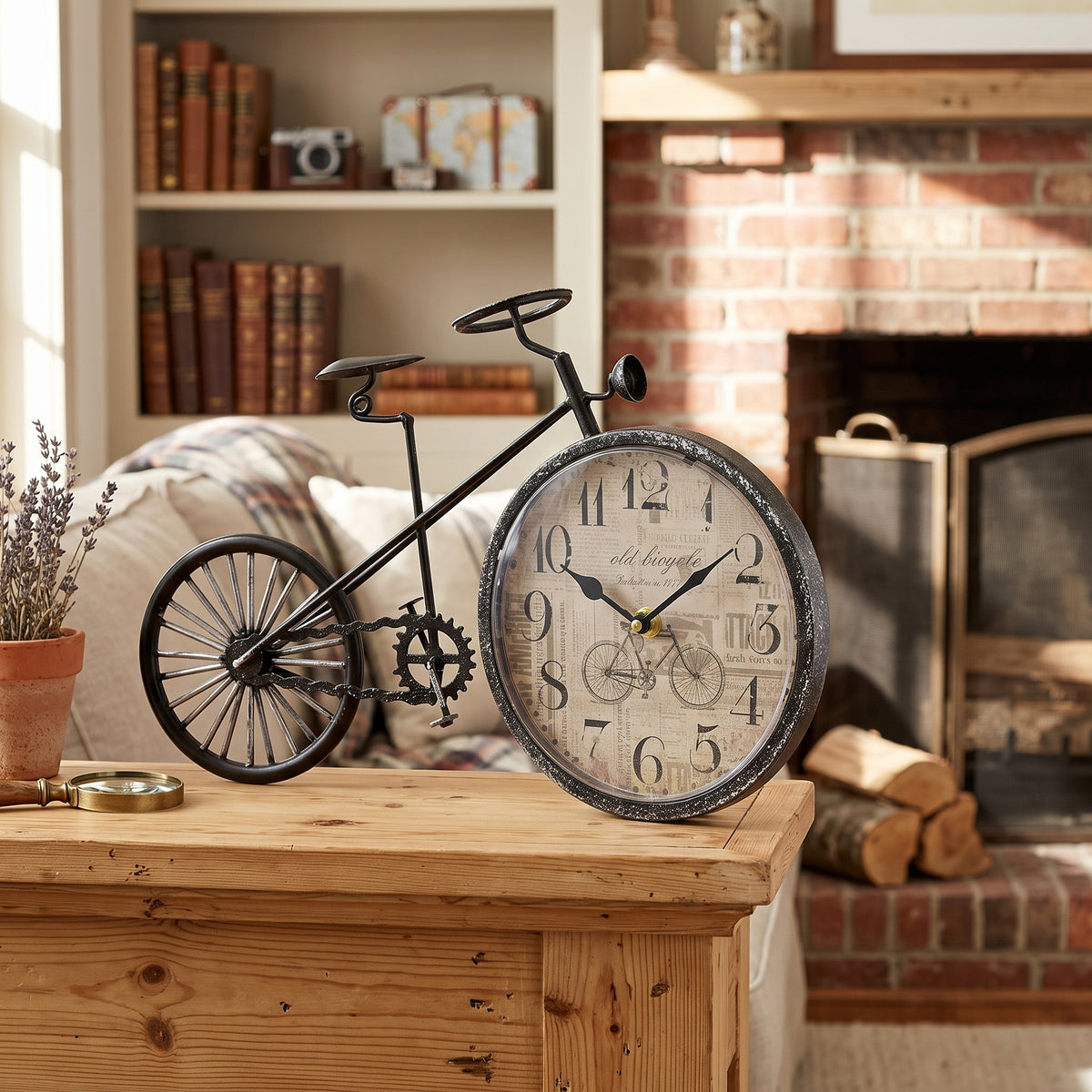 Hometime Mantel Clock - Penny Farthing