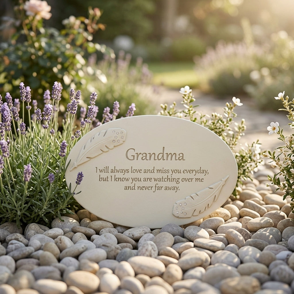 Thoughts of You Resin Memorial Plaque - Grandma