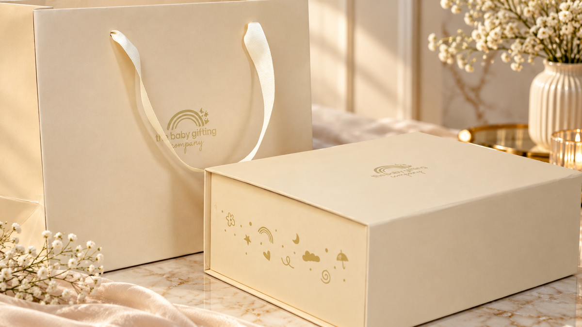 NEW BABY PERSONALISED HOP & LEARN GIFT SET