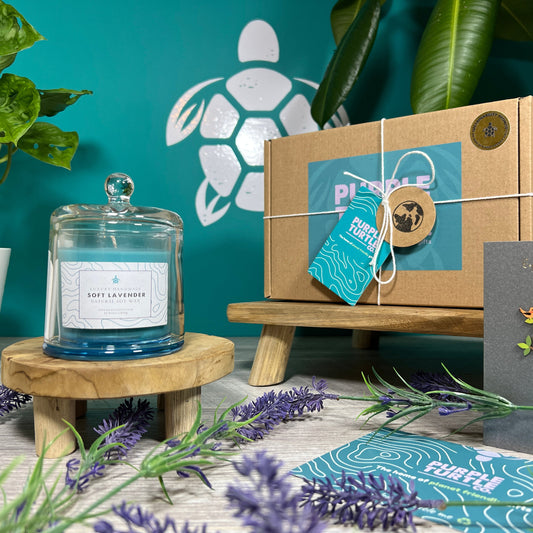 Soy Wax Lavender Candle Gift Set