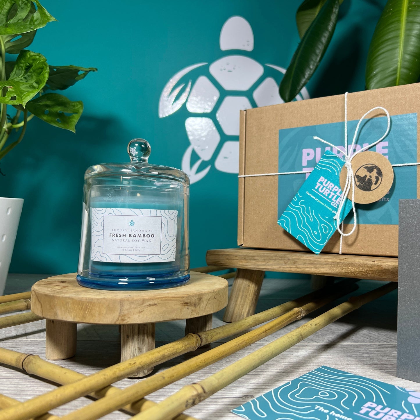 Soy Wax Bamboo Candle Gift Set