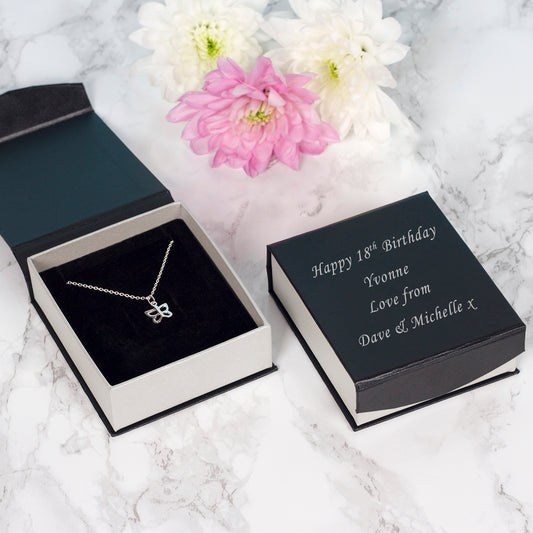 Personalised Butterfly Pendant - Sterling Silver