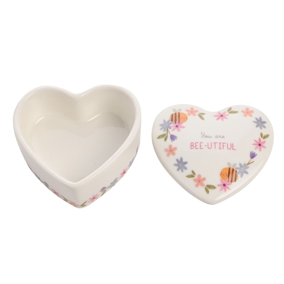 Love Life Ceramic Trinket Box - Bee-utiful