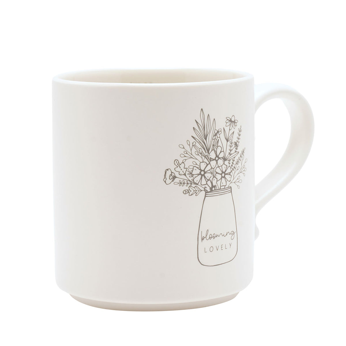 Moments Mug With Inside Words - Blooming Lovely