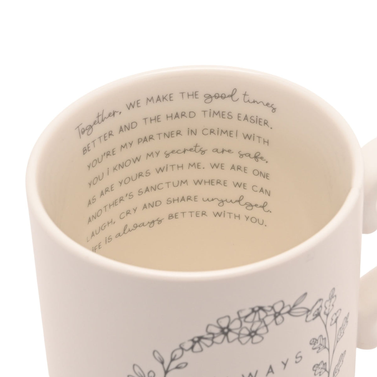 Moments Mug With Inside Words - Always Better Together