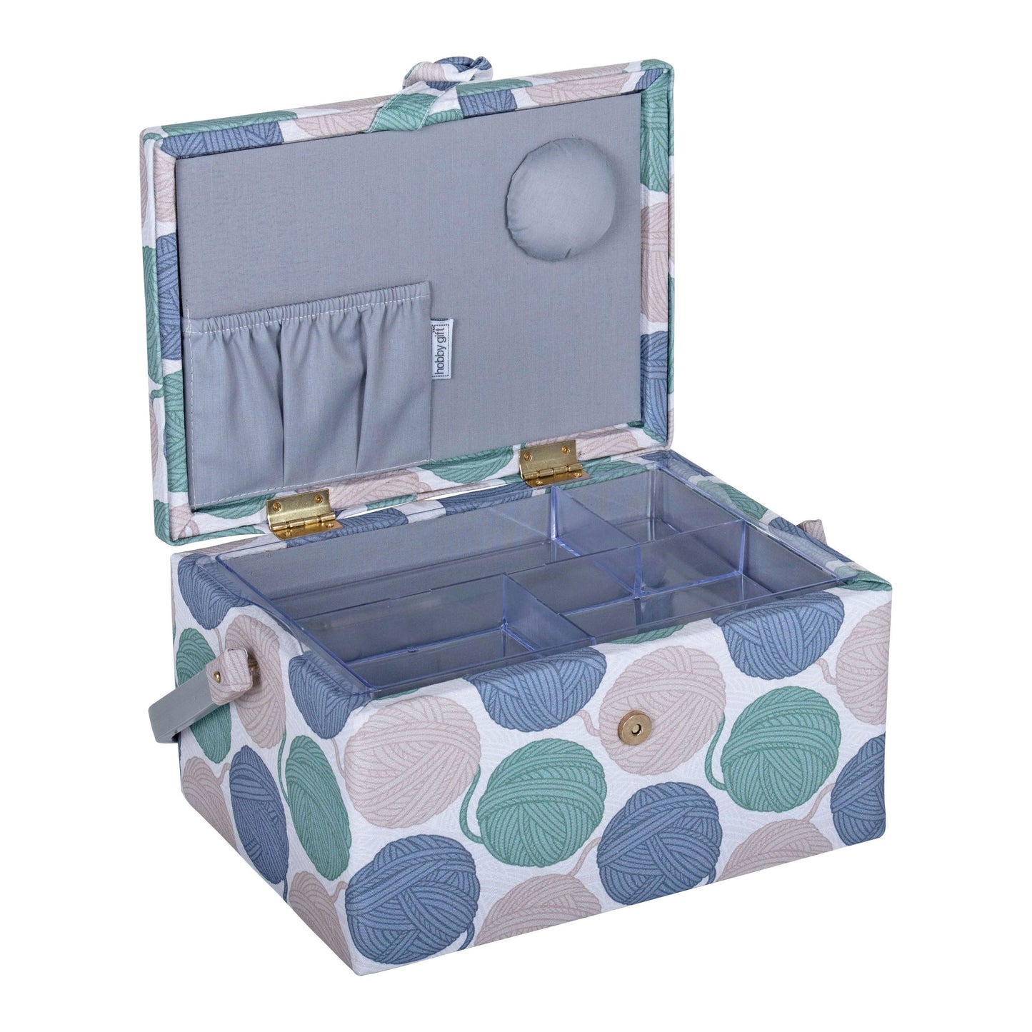 Sewing Box (M): Yarn Balls: Item size: (d/w/h) 18.5 x 25.5 x 14.5cm.